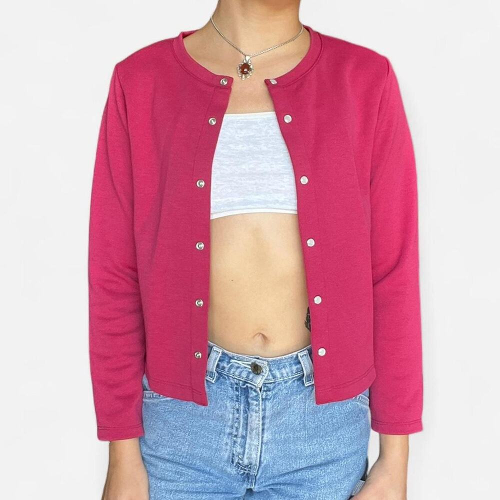 Uniqlo maroon button up cardigan